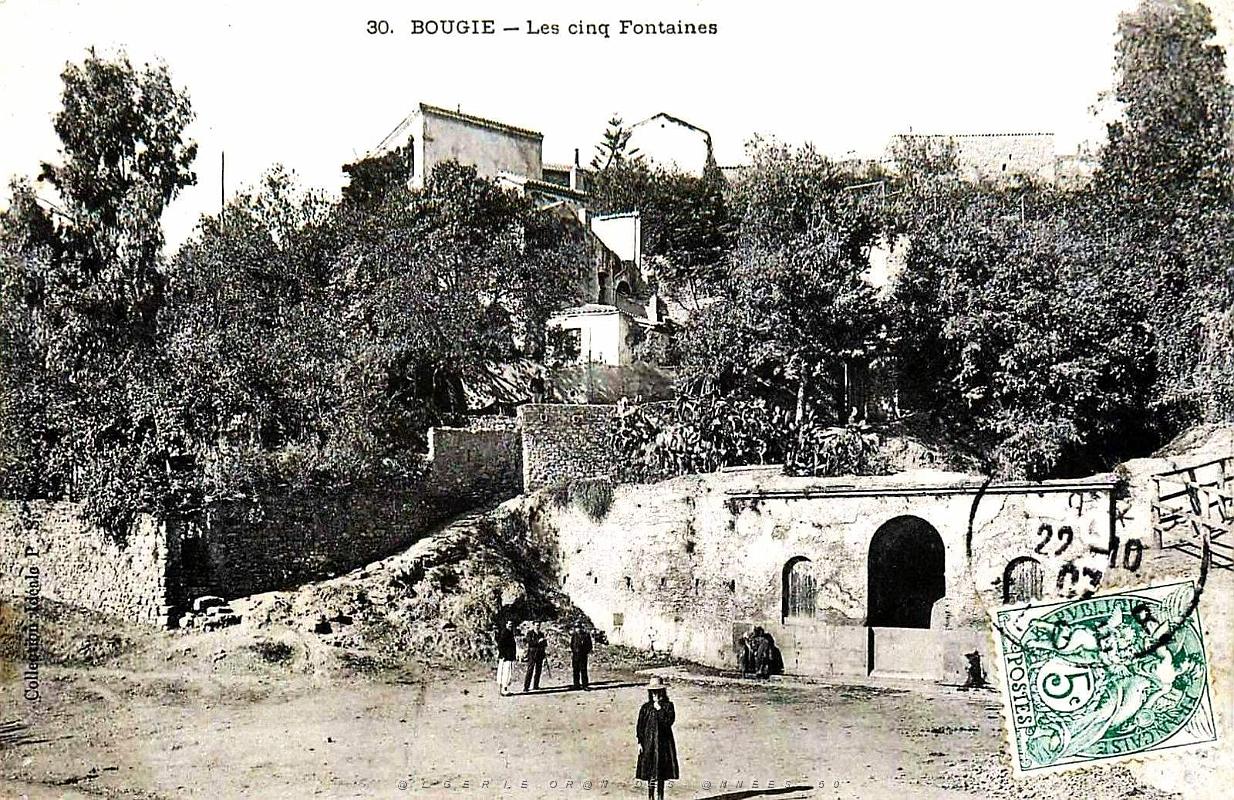 Bougie - Les Cinq Fontaines en 1907.jpg